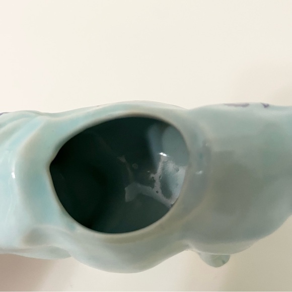 Vintage Blue Cow Creamer Pennsylvania Liberty Bell Delft Japan Spin Original - Picture 13 of 16